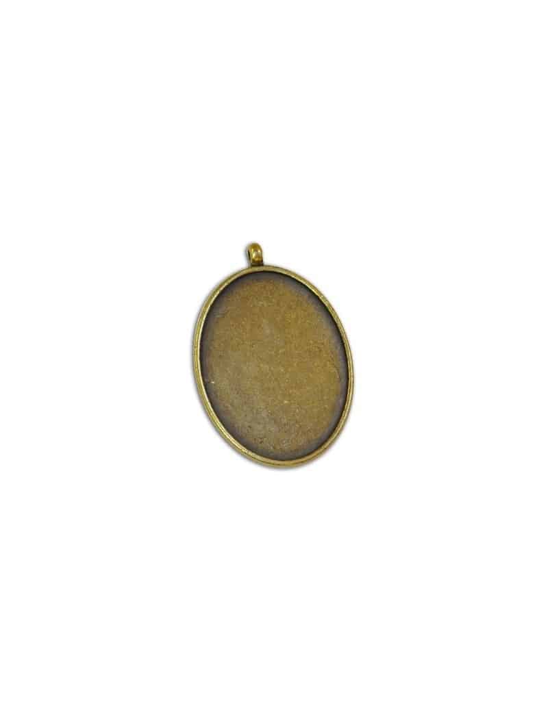 Support ovale couleur bronze antique-48mm
