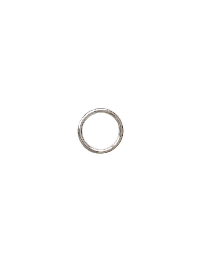 Poche de 50 anneaux de jonction couleur platine-10x1.2mm