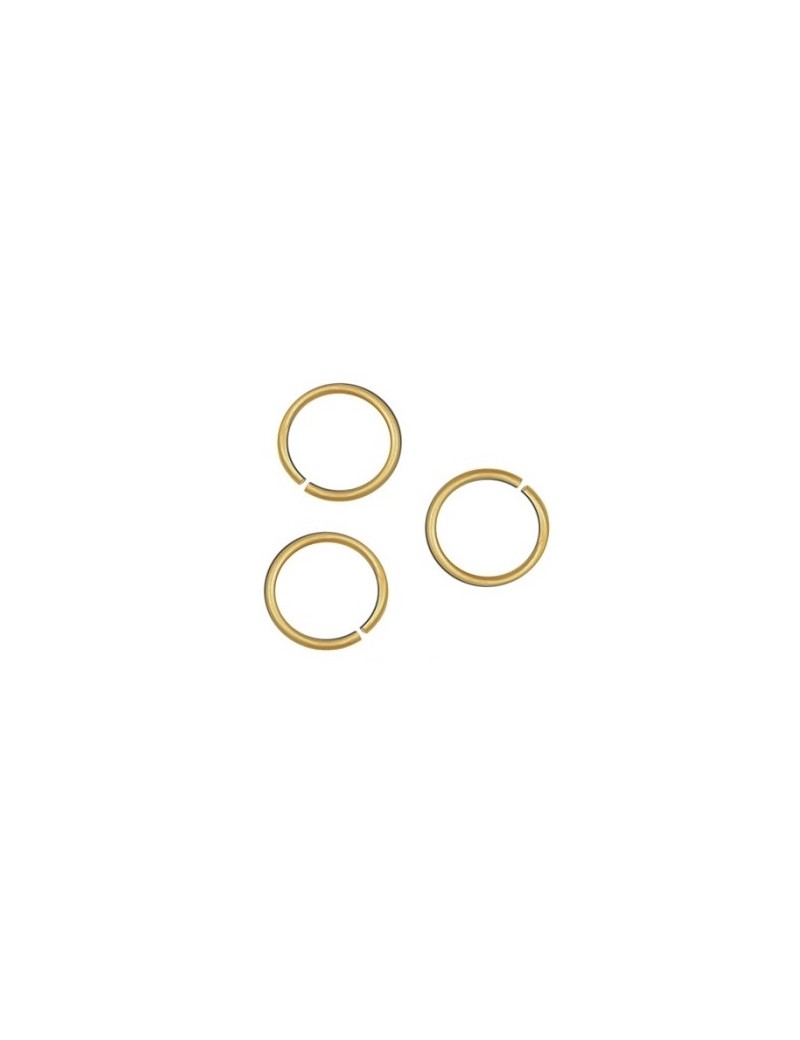 Lot de 50 anneaux en metal dore 4mmx0.7mm