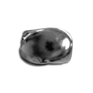 Perle style osselet en metal couleur argent tibetain-9.5mm