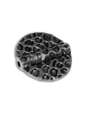 Lot de 10 perles rondes plates crevasses-19mm