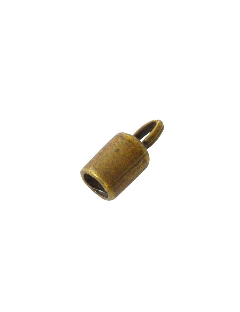 Lot de 10 Embouts a coller bronze pour cordon de 4mm-14mm