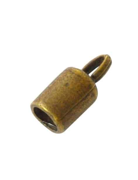 Lot de 10 Embouts a coller bronze pour cordon de 4mm-14mm