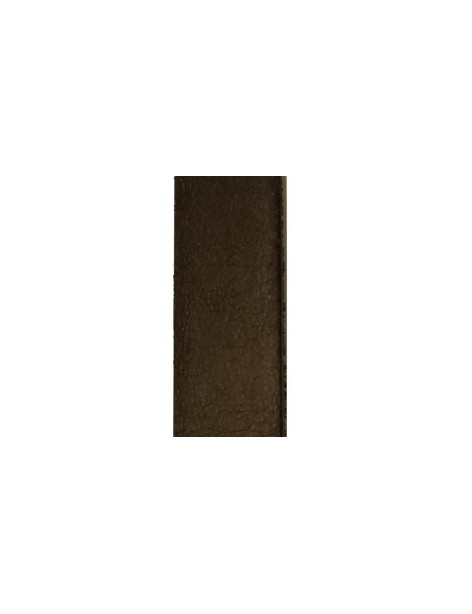 Cuir plat de 13mm de large couleur noire-vente au cm