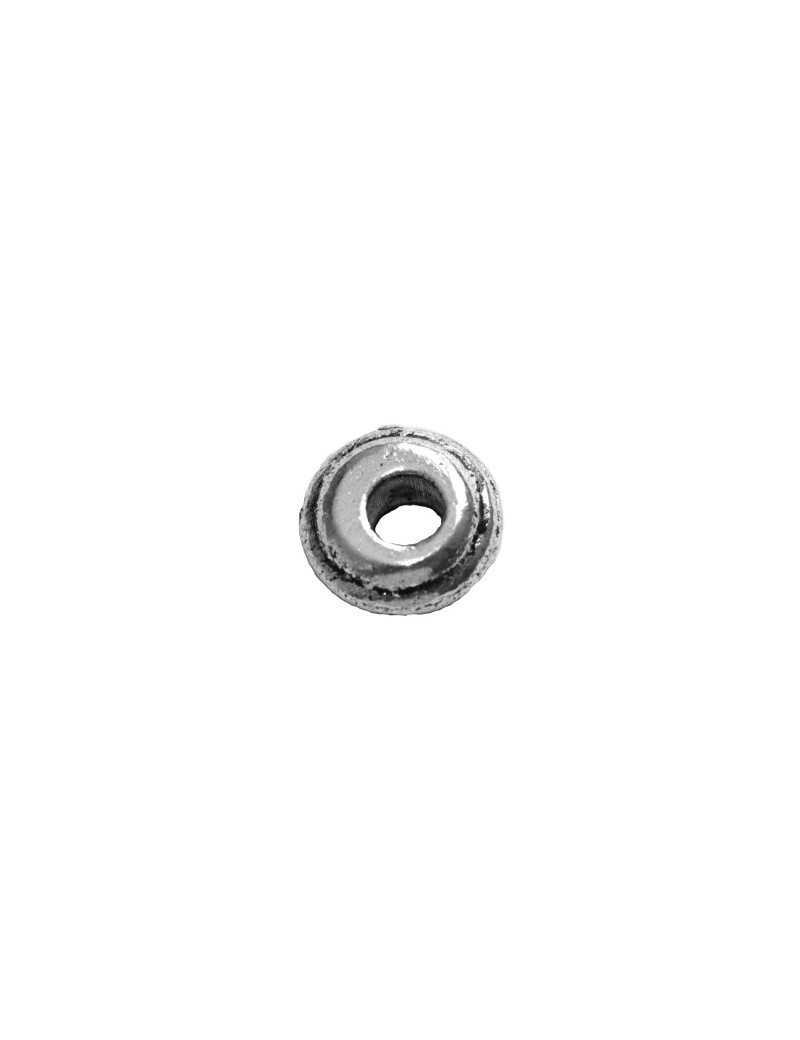 Sachet de 10 Perles plates en forme d'anneau epais-6mm