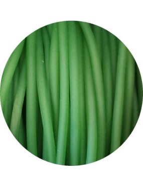 Cordon rond de PVC creux opaque vert olive-3mm