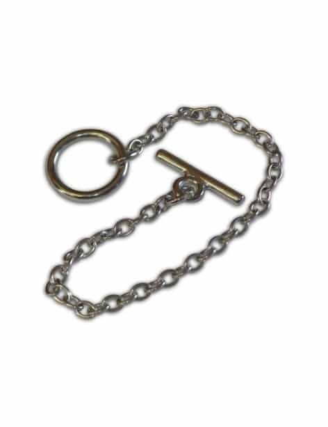 Bracelet chaine placage rhodium pour vos breloques-20cm