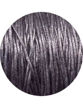 Coton cire noir-0.7mm