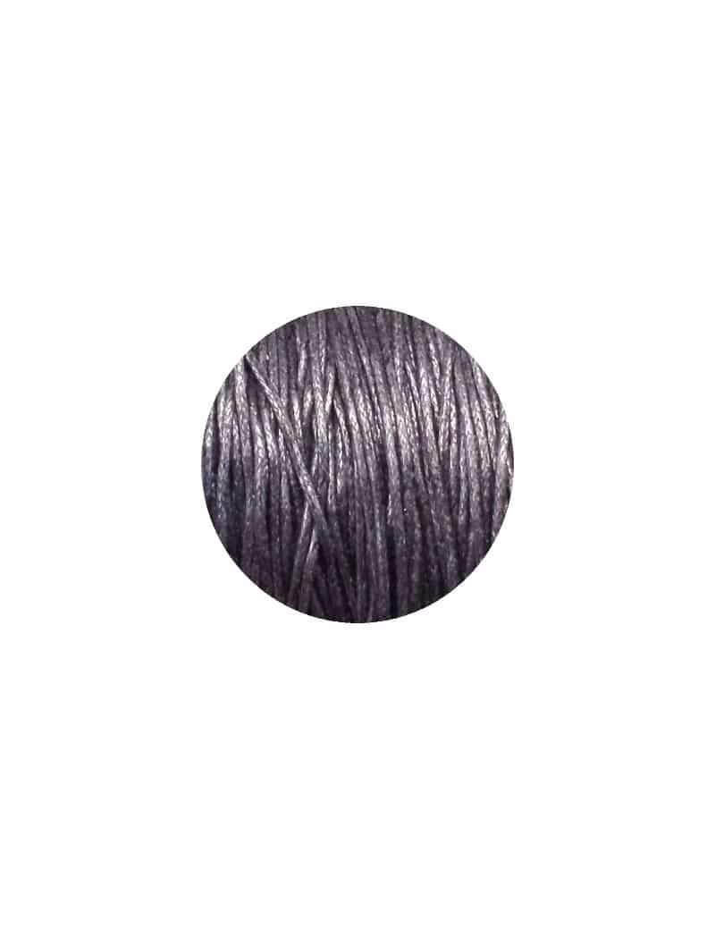 Coton cire noir-1mm Coton cire noir-1mm