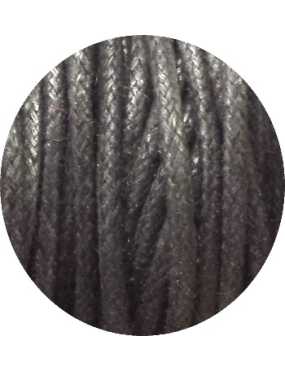 Coton cire noir-2.5mm