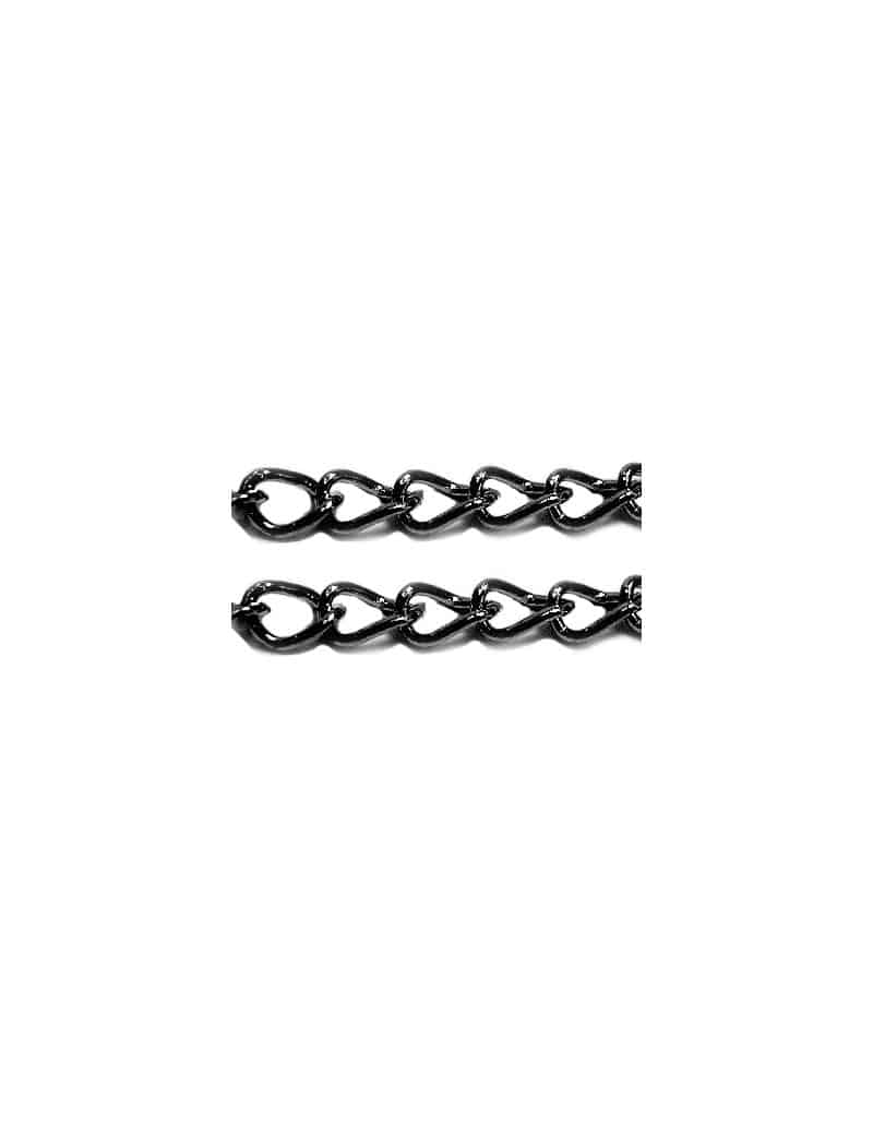 Chaine couleur black-brin de 48cm Chaine couleur black-brin de 48cm