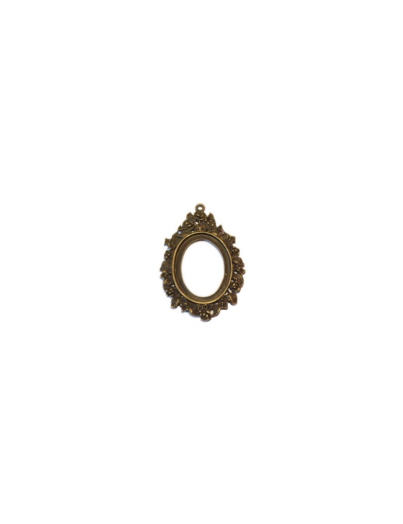 Support Fimo-Superbe support de pendentif pour fimo couleur bronze antique-63mm