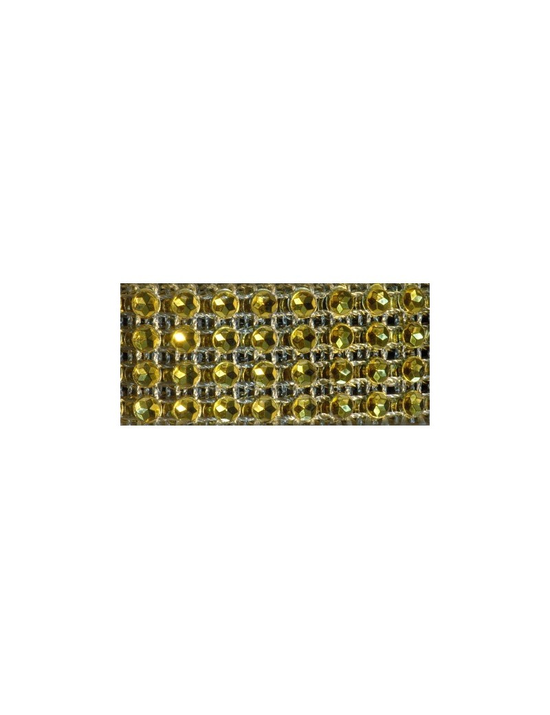 Galon strass couleur or-20mm