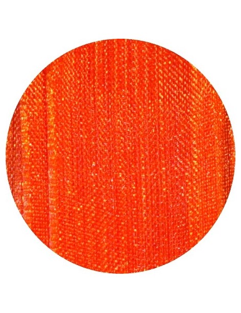 Ruban mousseline orange vendu au mètre-15mm