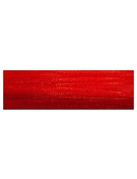 Ruban mousseline rouge vendu au mètre-3mm