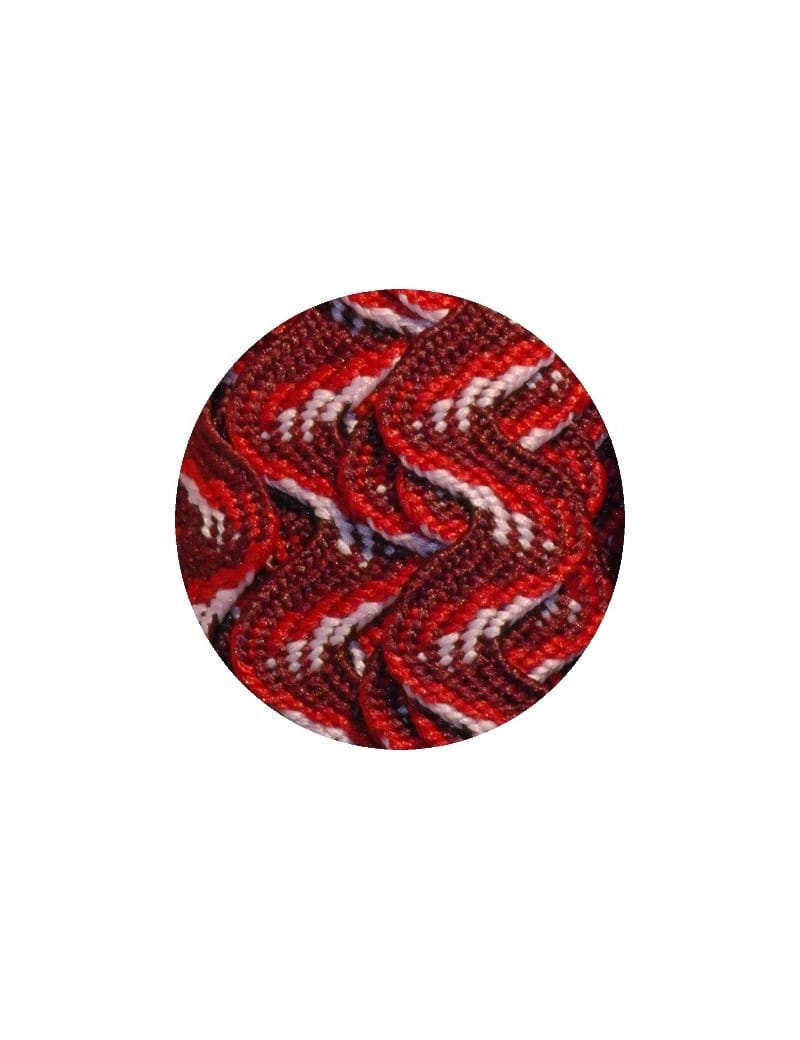 Serpentine ombrée rouge vendue au mètre-11mm