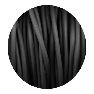 Buna cord-Cordon caoutchouc creux noir-3mm
