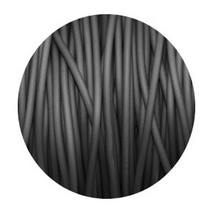 Buna cord-Cordon caoutchouc creux noir-1.5mm