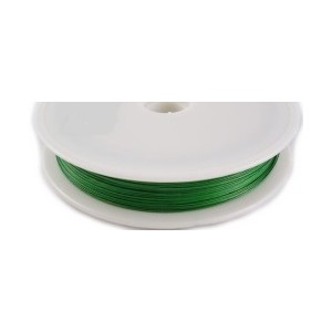 Bobine de fil cable vert-0.45mm-10m