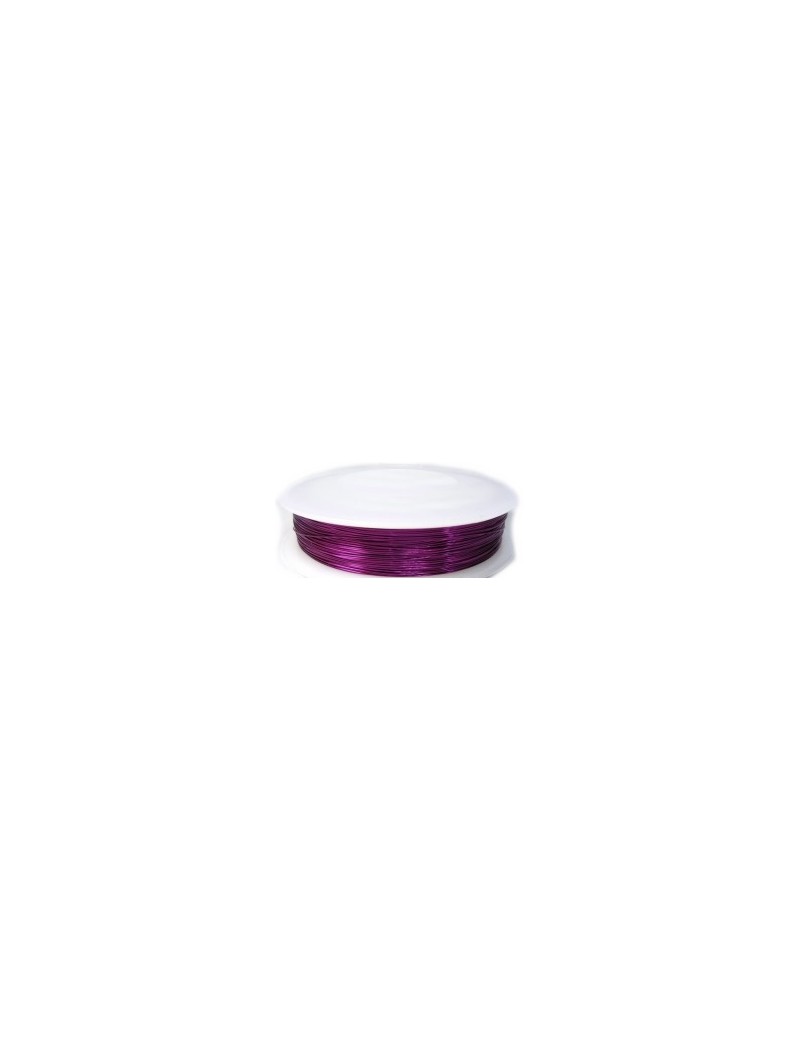 Bobiine de fil cable violet-0.45mm-10m