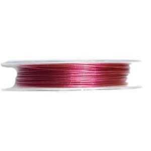Bobine de fil cable Vieux rose-0.45mm-10m