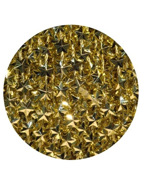 Guirlande étoiles en métal couleur or-5mm
