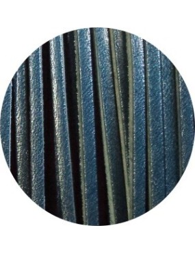 Lacet de cuir carré noir français de 3mm-vente au cm