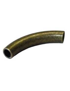 Tube courbe en metal plaque bronze-45mm