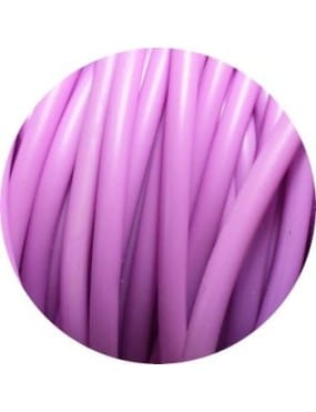 Cordon PVC creux opaque lilas-5mm