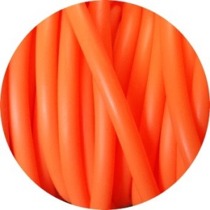 Cordon PVC creux opaque orange vif-5mm