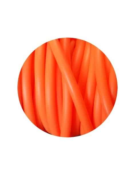 Cordon PVC creux opaque orange vif-5mm