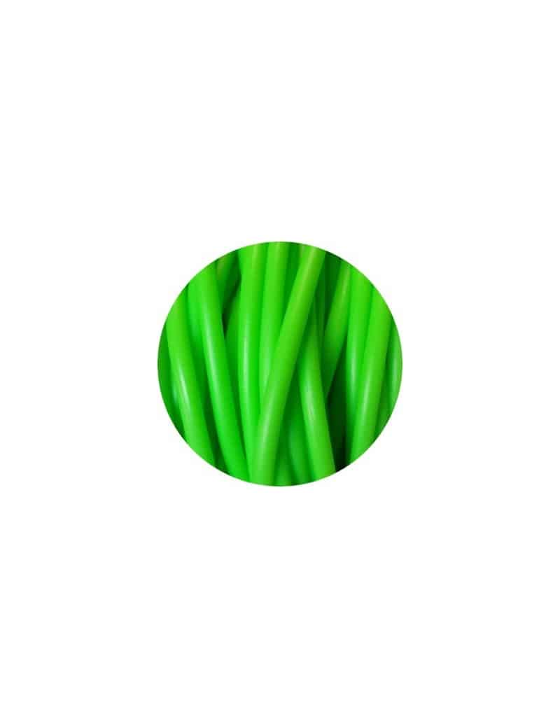 Cordon PVC creux opaque vert-5mm