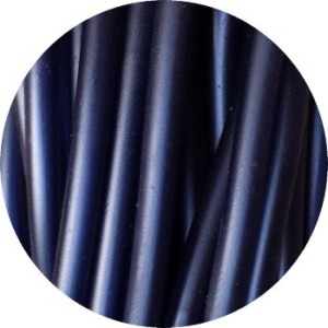 Cordon PVC creux de couleur bleu marin navy blue-5mm