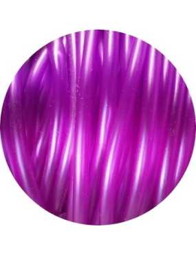 Cordon PVC creux de couleur rose fuchsia-5mm