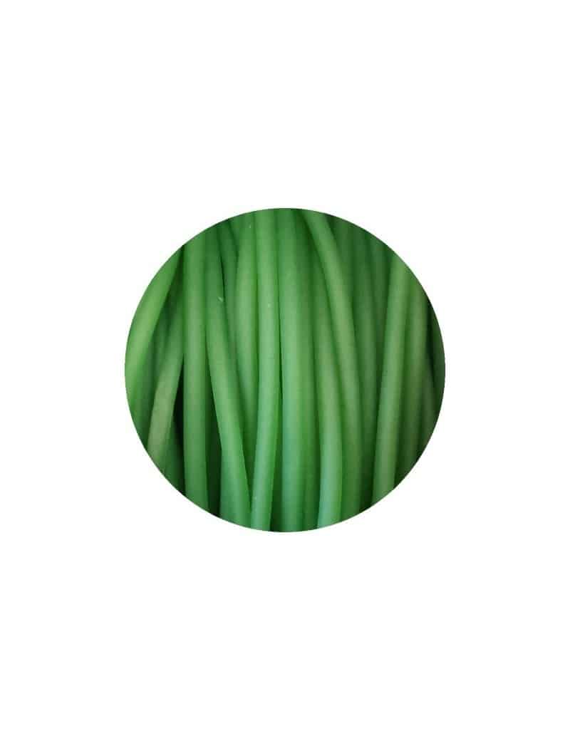 Cordon PVC creux opaque vert olive-5mm
