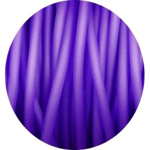 Cordon PVC creux opaque violet-5mm