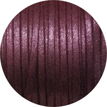 lacet bordeaux plat