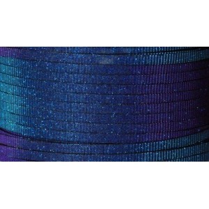 Cuir plat de 5mm irisé couleur bleu violet