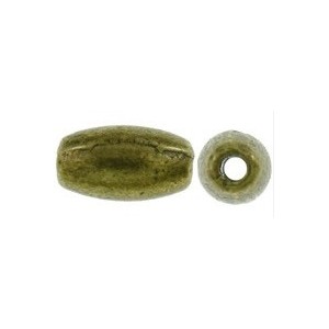 Lot de 50 perles olives lisses couleur bronze-7mm