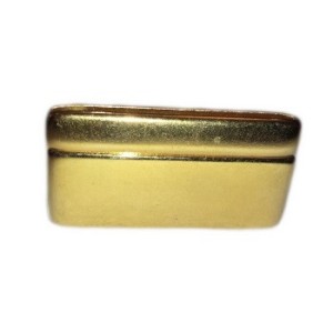 Fermoir magnetique lisse couleur or pour cuir plat de 40mm