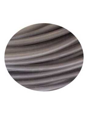 Cordon PVC creux de couleur gris fonce translucide-5mm