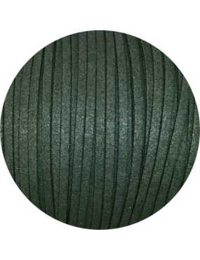 Lacet de suedine de 3mm vert foncé