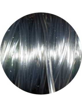 Cordon PVC creux de couleur gris fonce-3mm