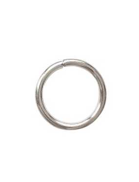 Poche de 50 anneaux de jonction en metal couleur platine-8x1.2mm