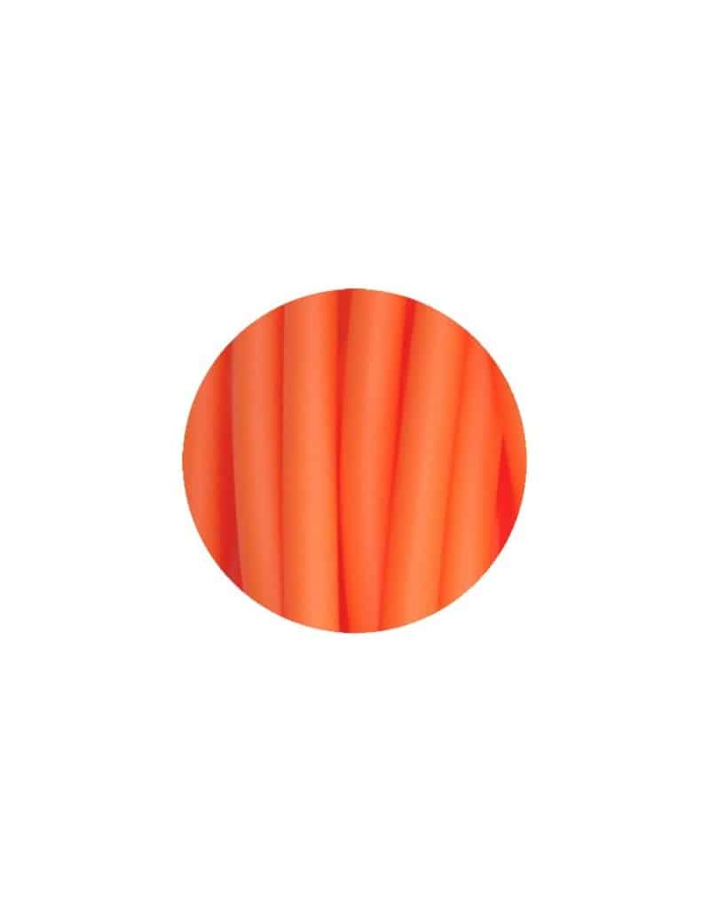 Cordon PVC creux opaque orange-2mm