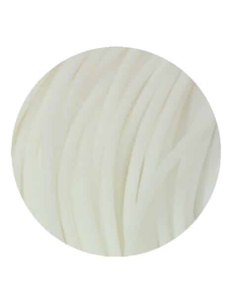 Cordon rond de PVC creux opaque blanc-2mm