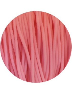 Cordon rond de PVC creux opaque rose bebe-2mm