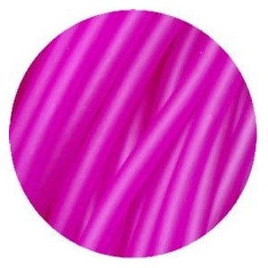Cordon PVC creux de couleur rose fuchsia-3mm