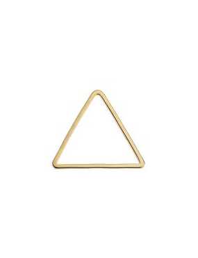 Anneau fin en forme de triangle de 17mm couleur or