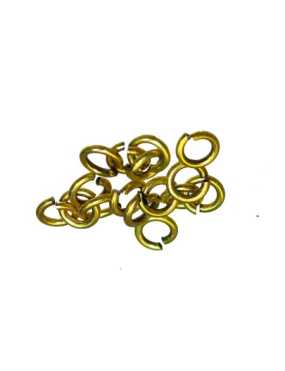 Lot de 100 anneaux ronds de 4.5mm en metal couleur bronze